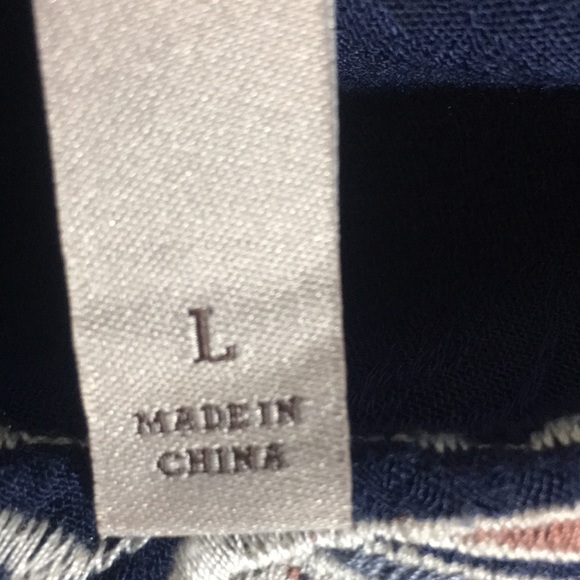 KNOX ROSE Embroidered Oversized Relaxed Fit Keyhole Botton Back Boxy Flyaway Top - Picture 14 of 16